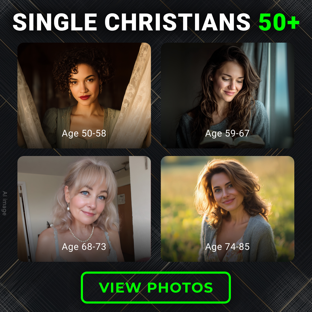 Pure Hearts Avenue Facebook ad: Platform For Christian Singles