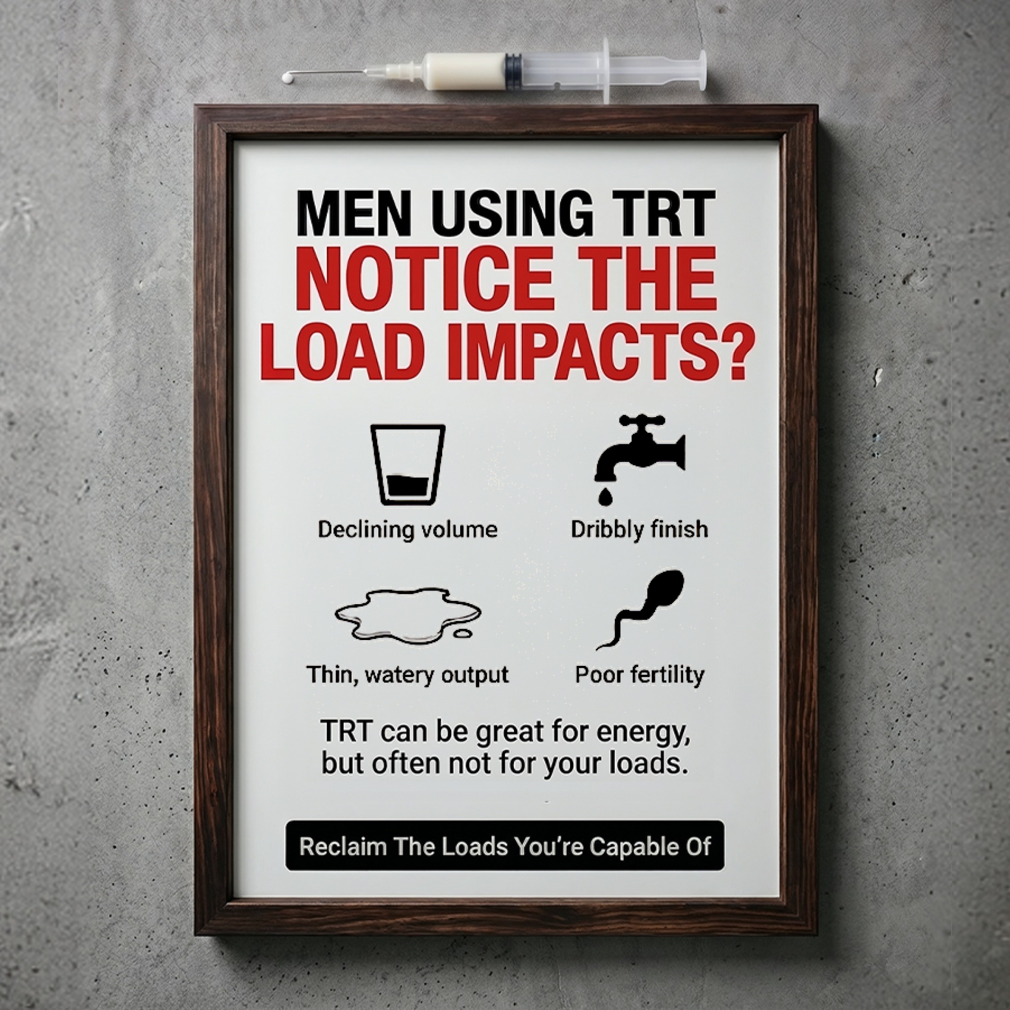 Mens Optimum Insider Facebook ad: Overload: The 4-in-1 Semen Improvement Protocol