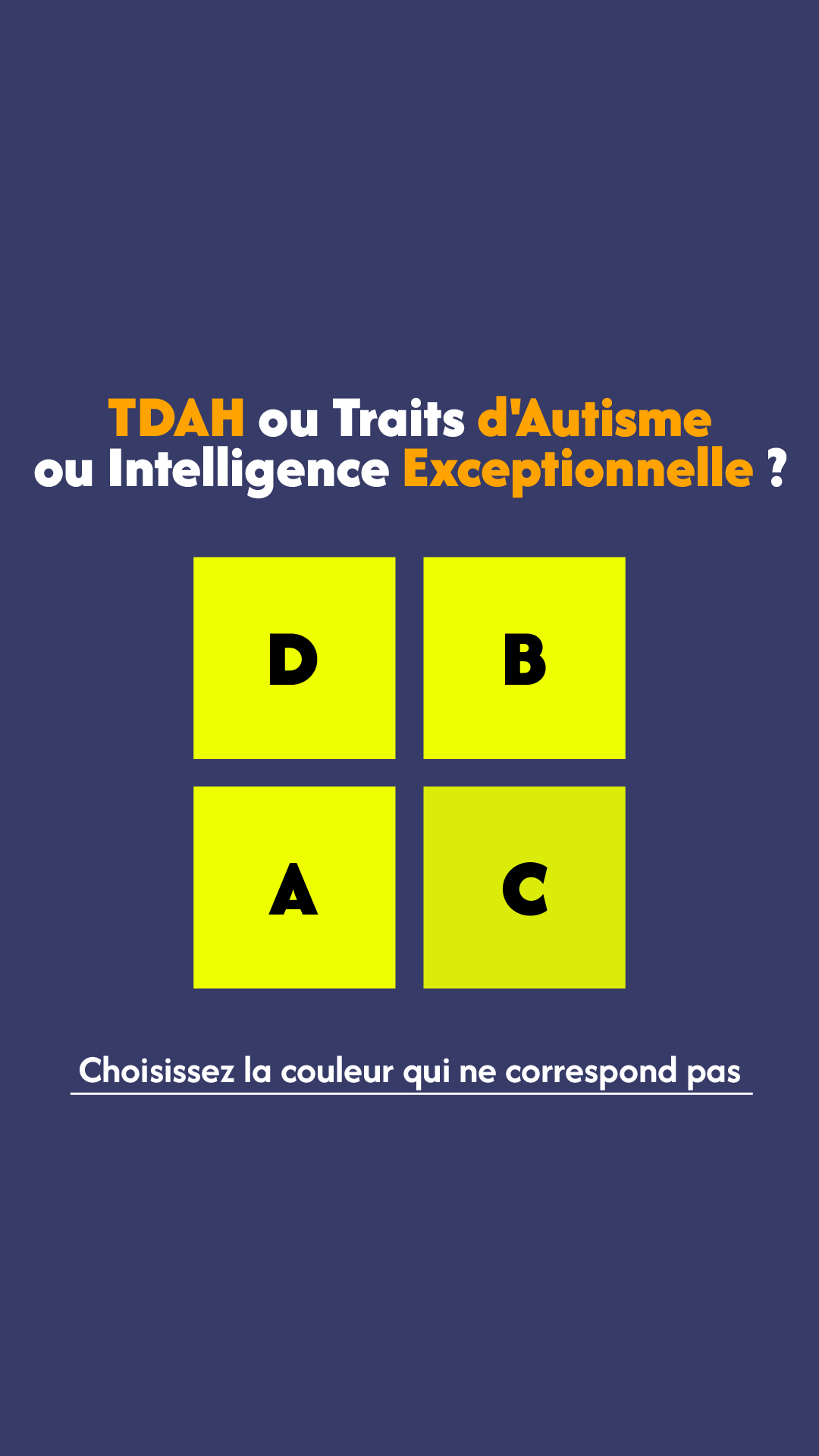 International IQ test Facebook ad