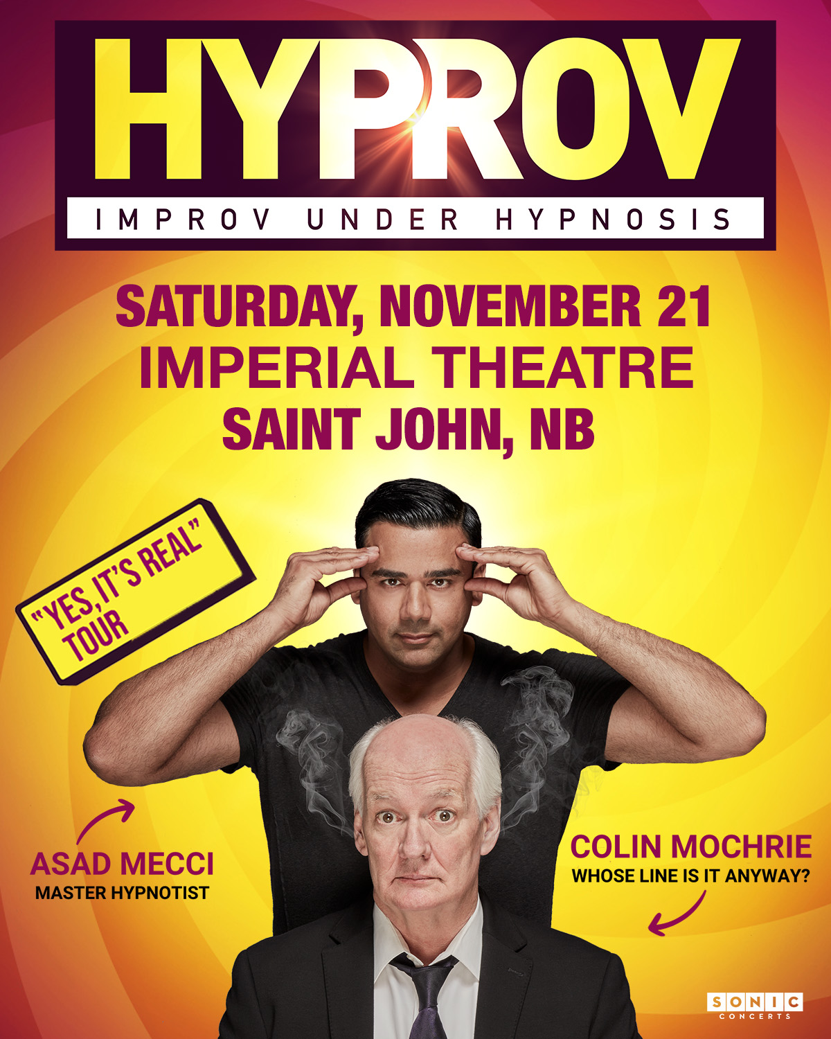 Sonic Concerts Facebook ad: Saint John tickets