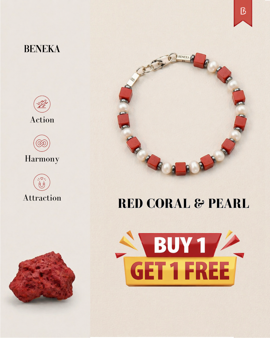 Beneka.com Facebook ad: Buy 1 Get 1 FREE Today