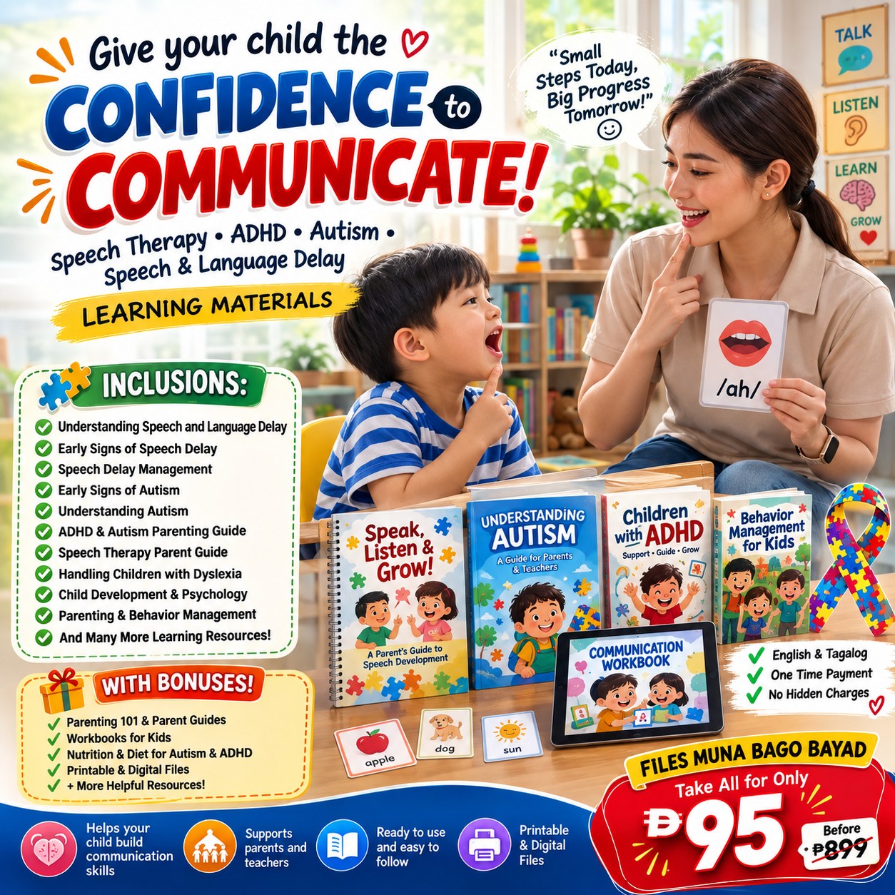 Ausome Speech therapy PH Facebook ad: NAHIHIRAPAN BA SIYA SA PAGSASALITA?