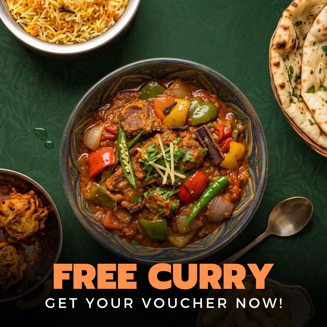Amans Stockton Heath Facebook ad: Claim Your Free Curry