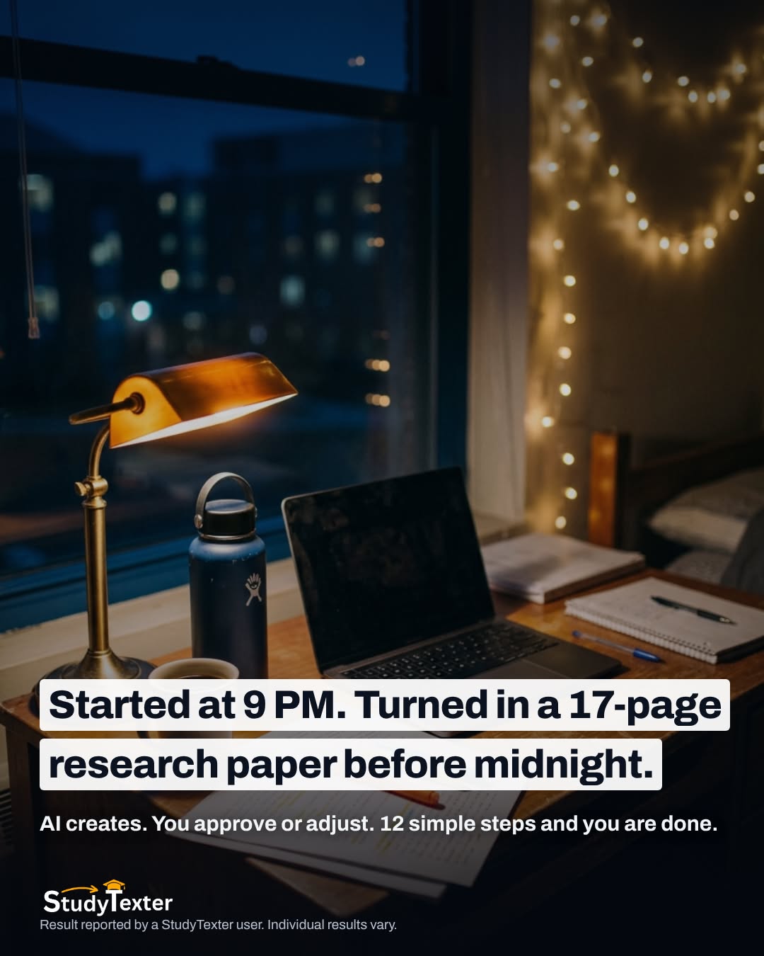 StudyTexter.com Facebook ad