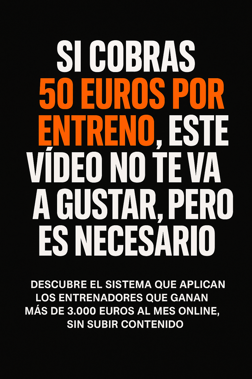 Dani Penas - Trainer Way Facebook ad: El vídeo se eliminará muy pronto entrenador