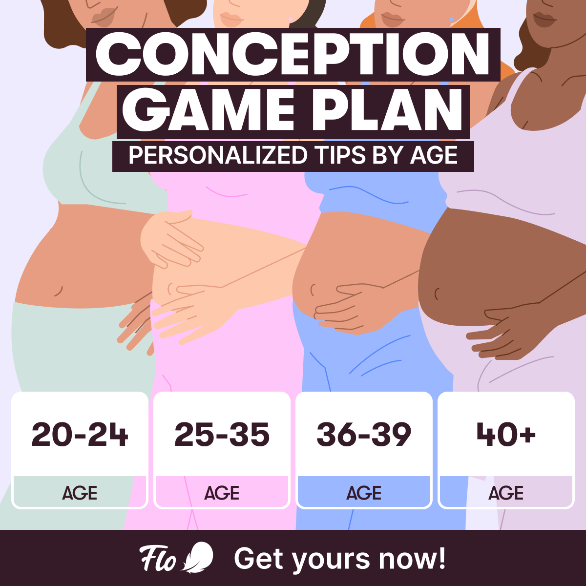 Flo Period Tracker App Facebook ad