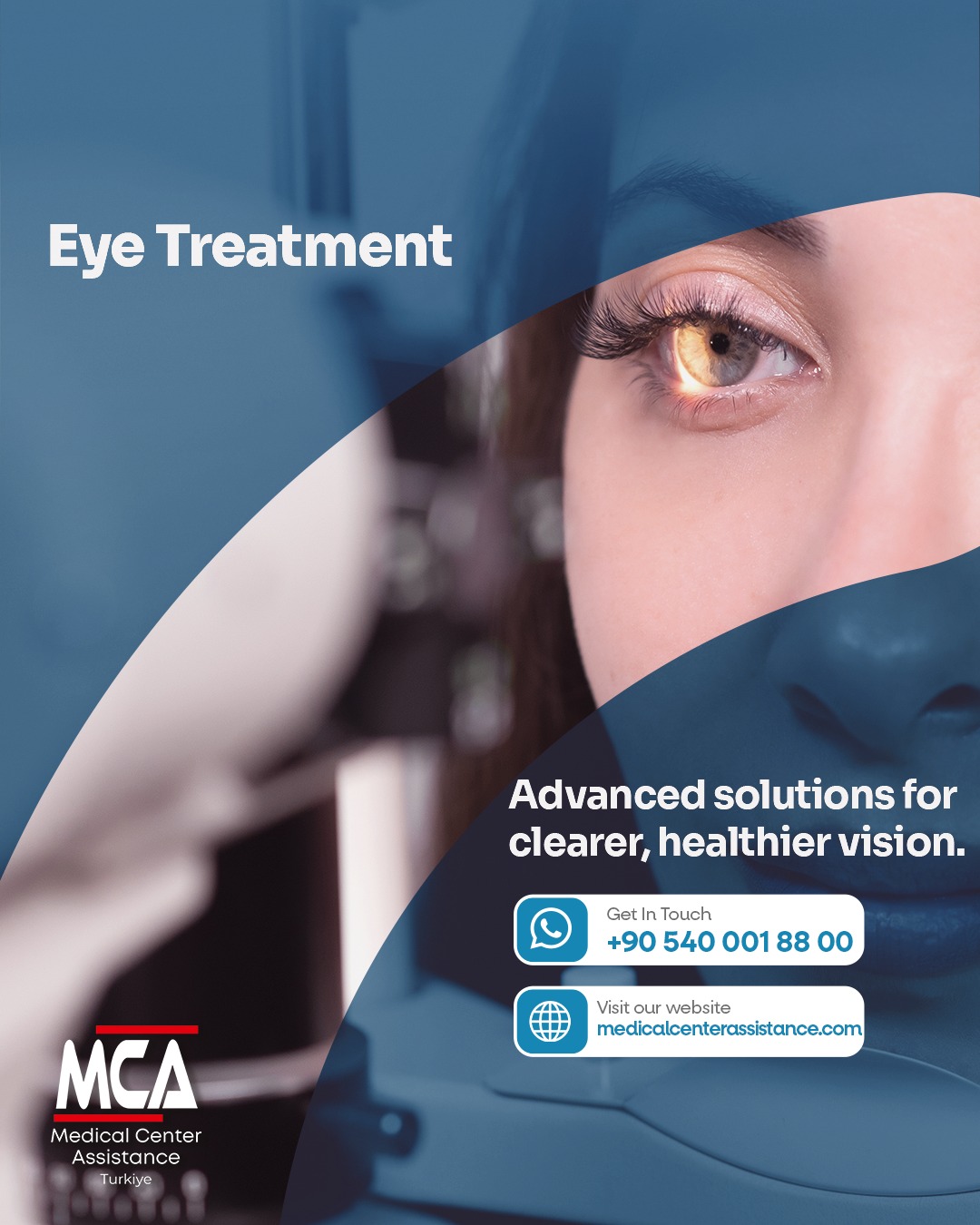 Medical Center Assistance Facebook ad: See the world with clarity.