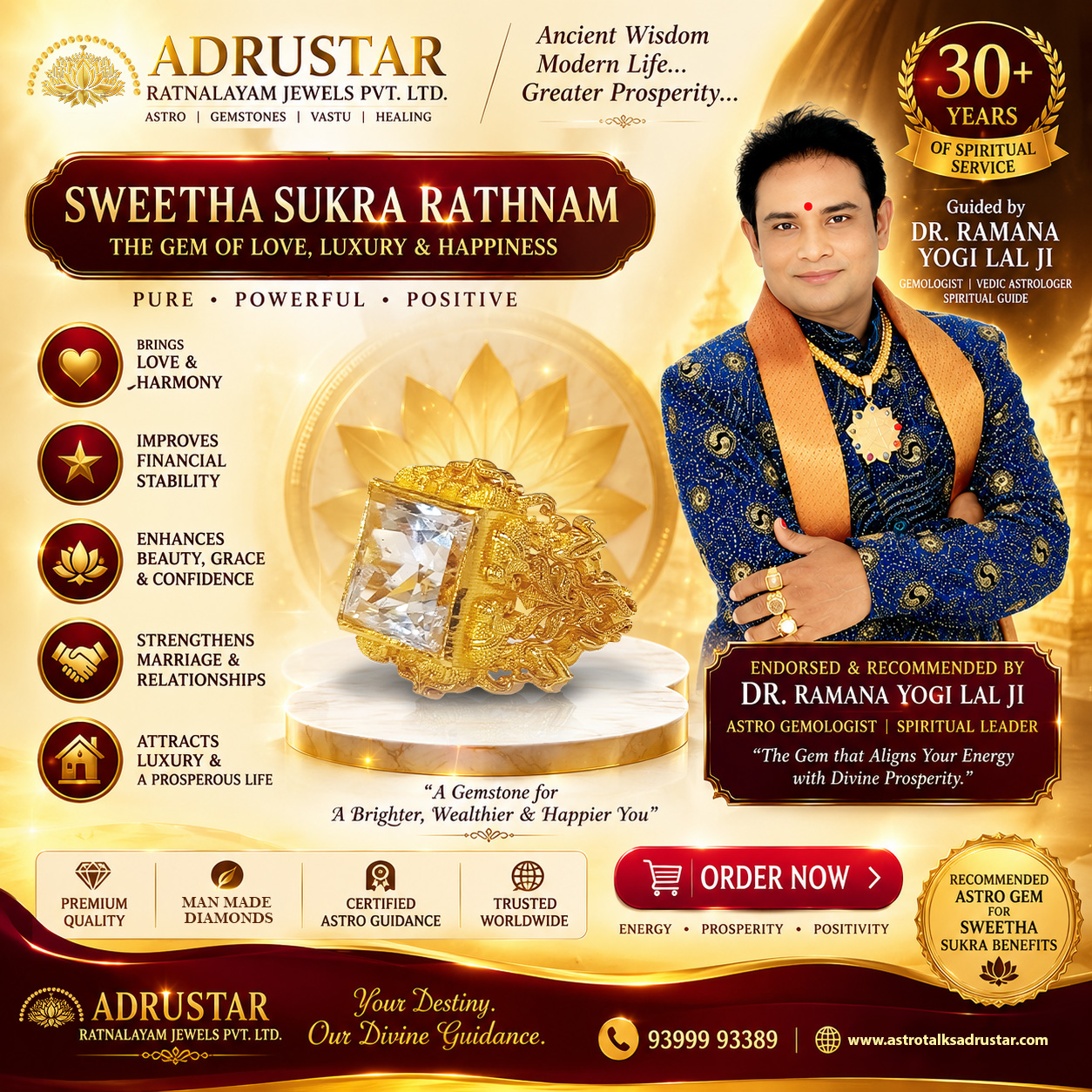 Adrusta Ratnam Facebook ad: దురదృష్టాలను కష్టనష్టాలను,కాలసర్ప దోషం,జాతక దోషం తీసి…