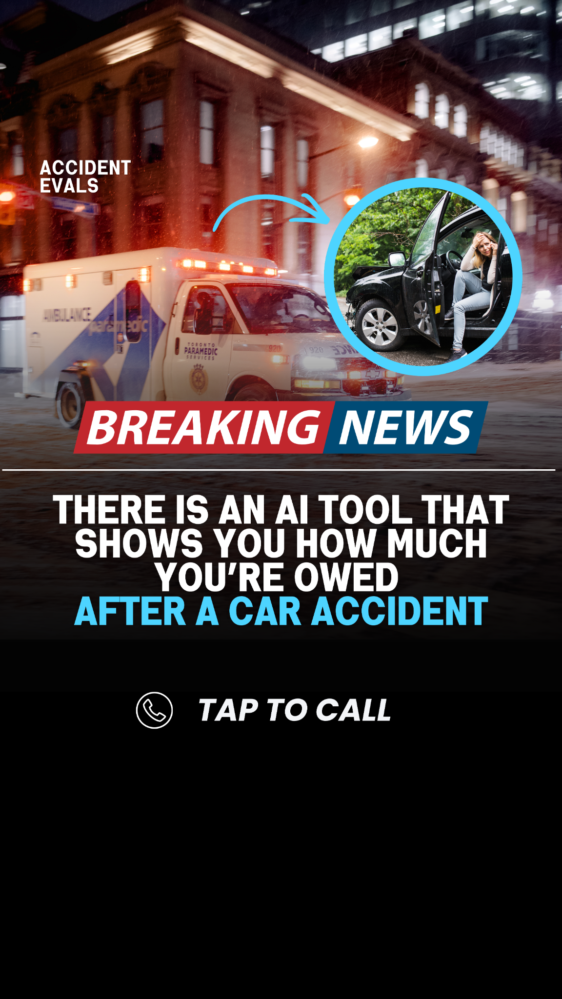Accident Evals Facebook ad