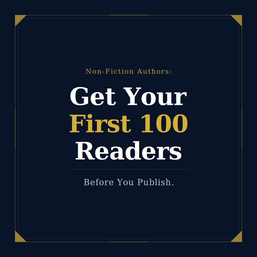 Bestseller Week Facebook ad: 100 readers. Before you publish.