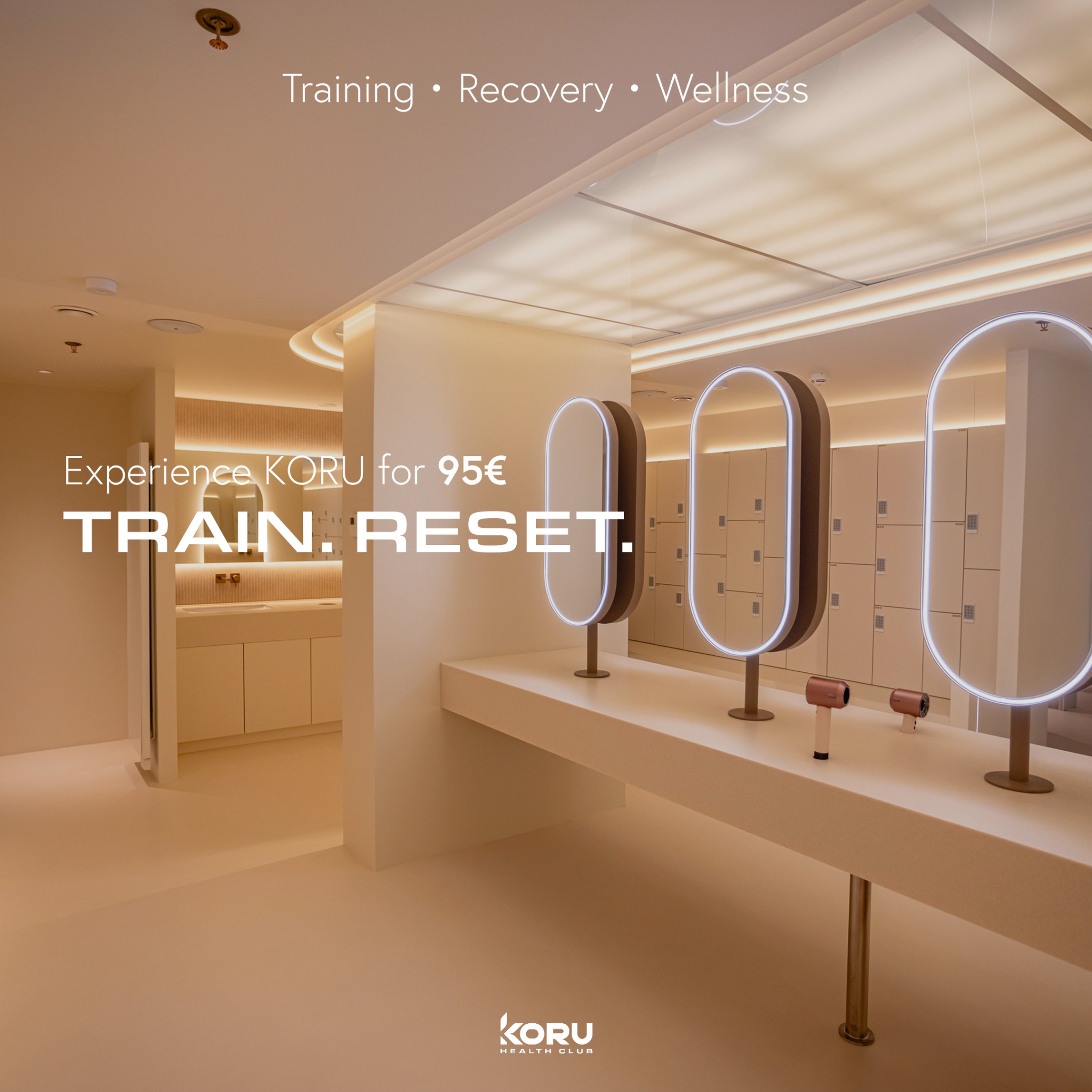 KORU Health Club Facebook ad: Where training meets recovery