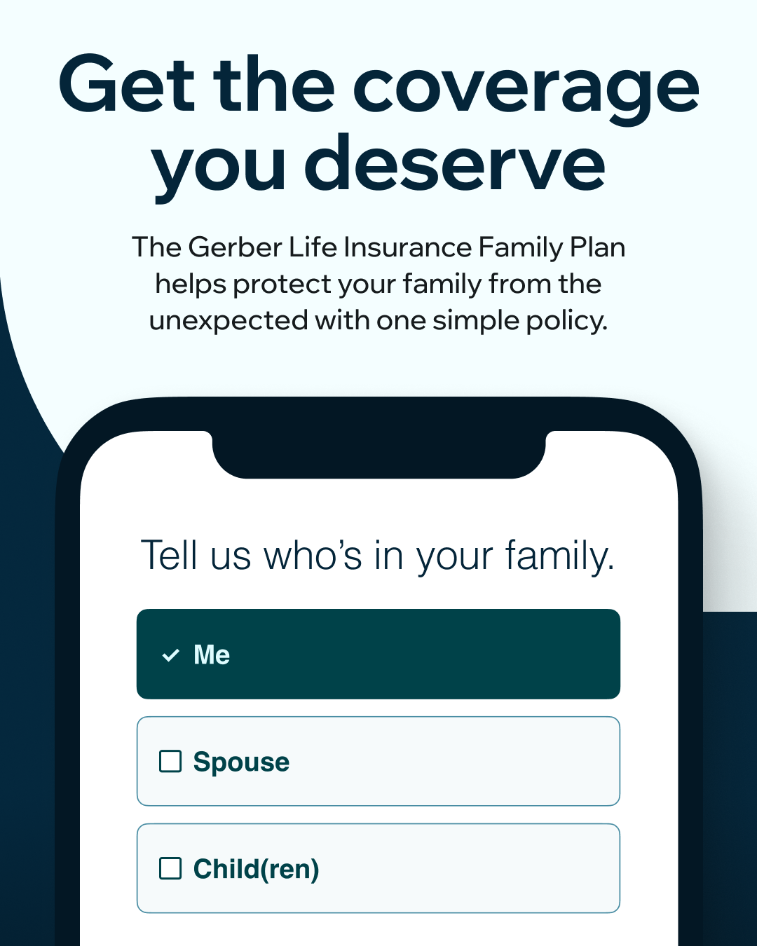 Gerber Life Facebook ad