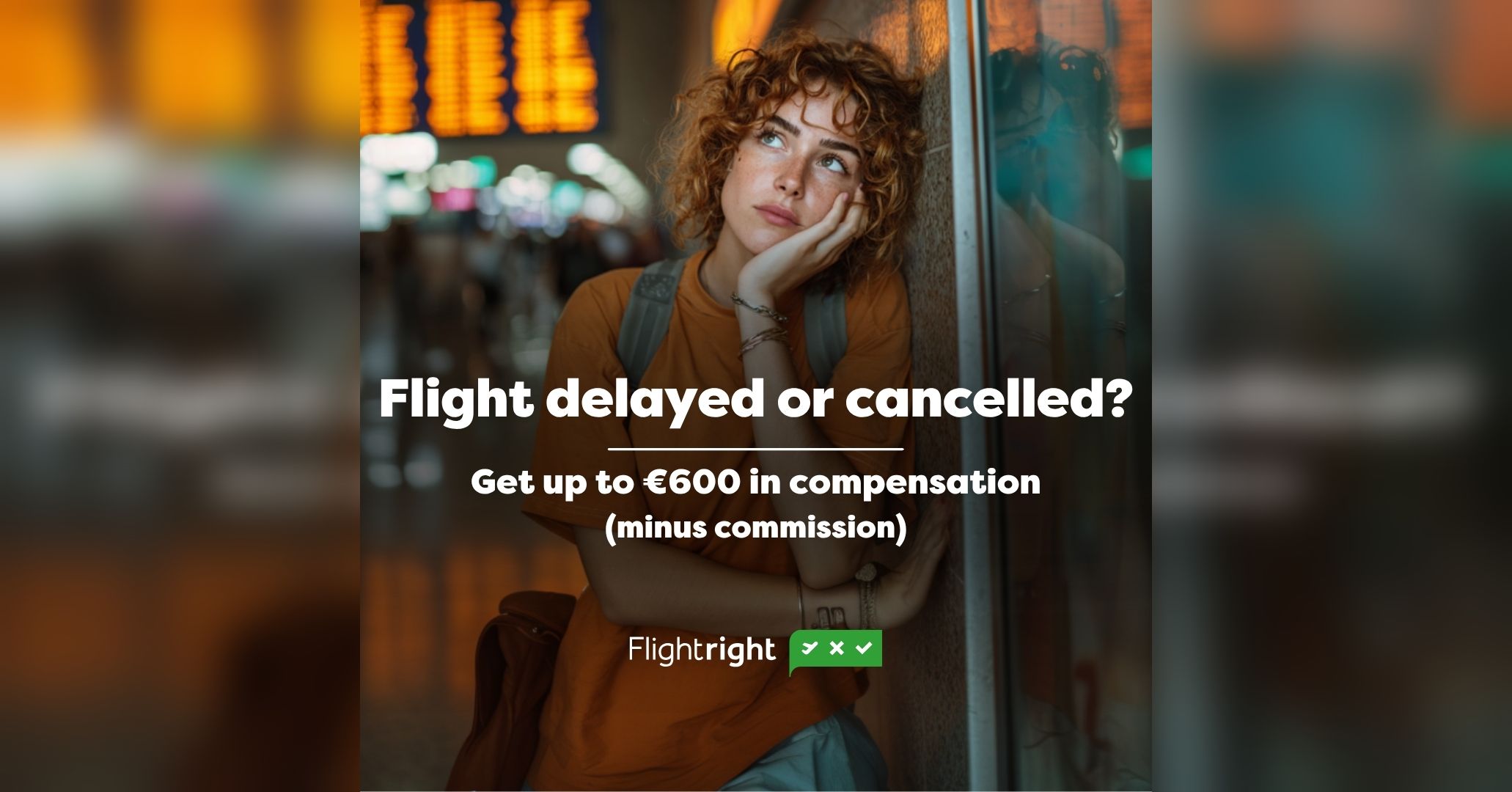 Flightright Facebook ad