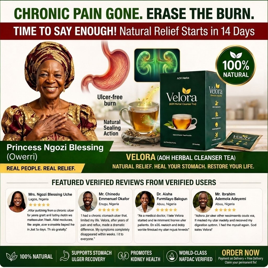 Leafora Essence Facebook ad: CHRONIC ULCER PAIN? TIME TO SAAY 'ENOUGH!