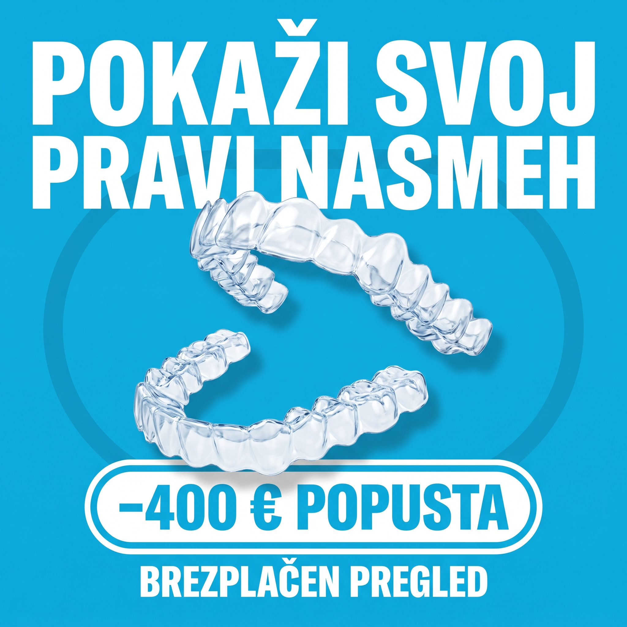 OrthoDental Facebook ad: Prihranite 400 € na Invisalign