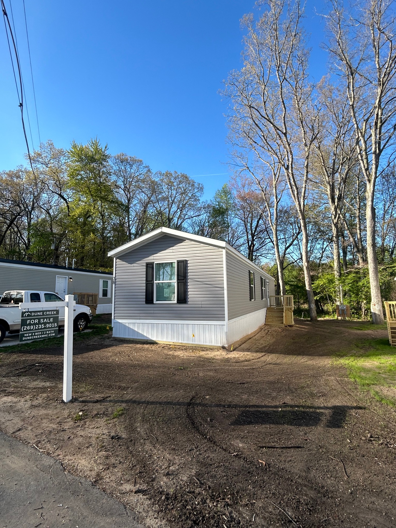 Dune Creek Manufactured Home Community Facebook ad from May 7, 2026