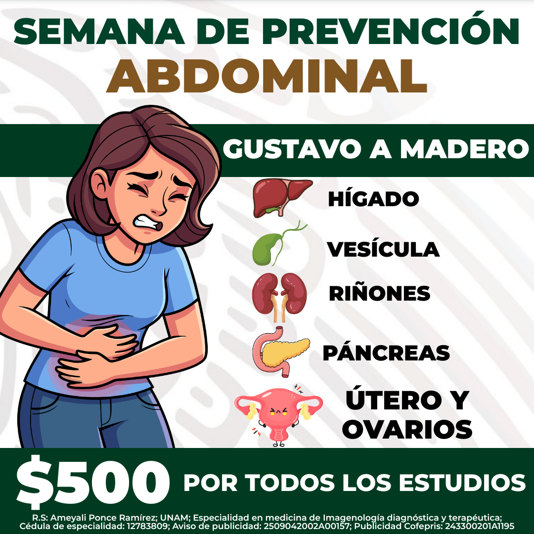 Fundación Del Doctor Bien México Facebook ad: Chequeo de abdomen completo en GAM