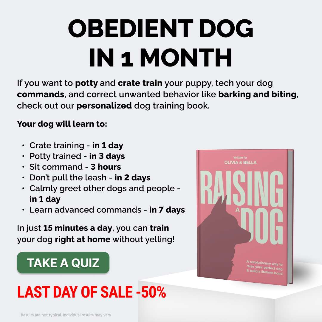 Raising Dog Facebook ad: Get the revolutionary dog training book!