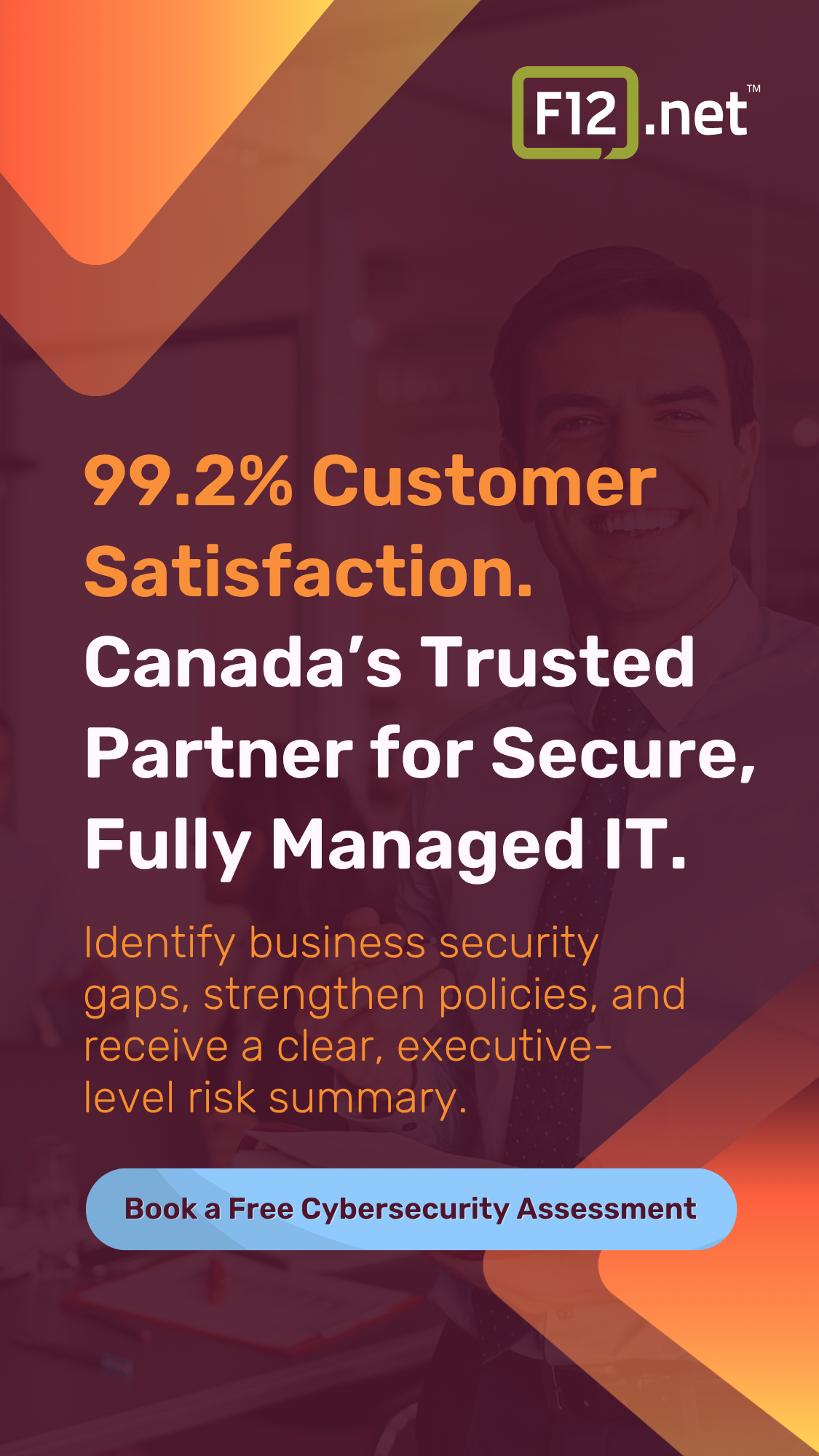 F12.net Facebook ad: Free Security Assessment