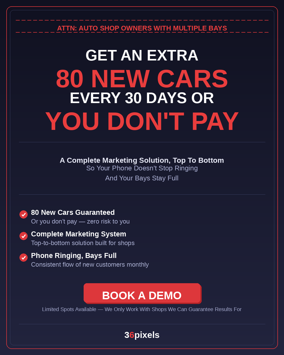 36Pixels Facebook ad