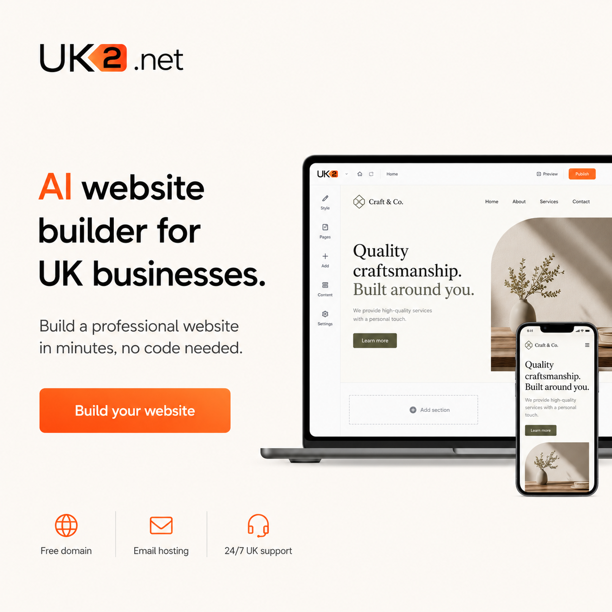 UK2.net Facebook ad