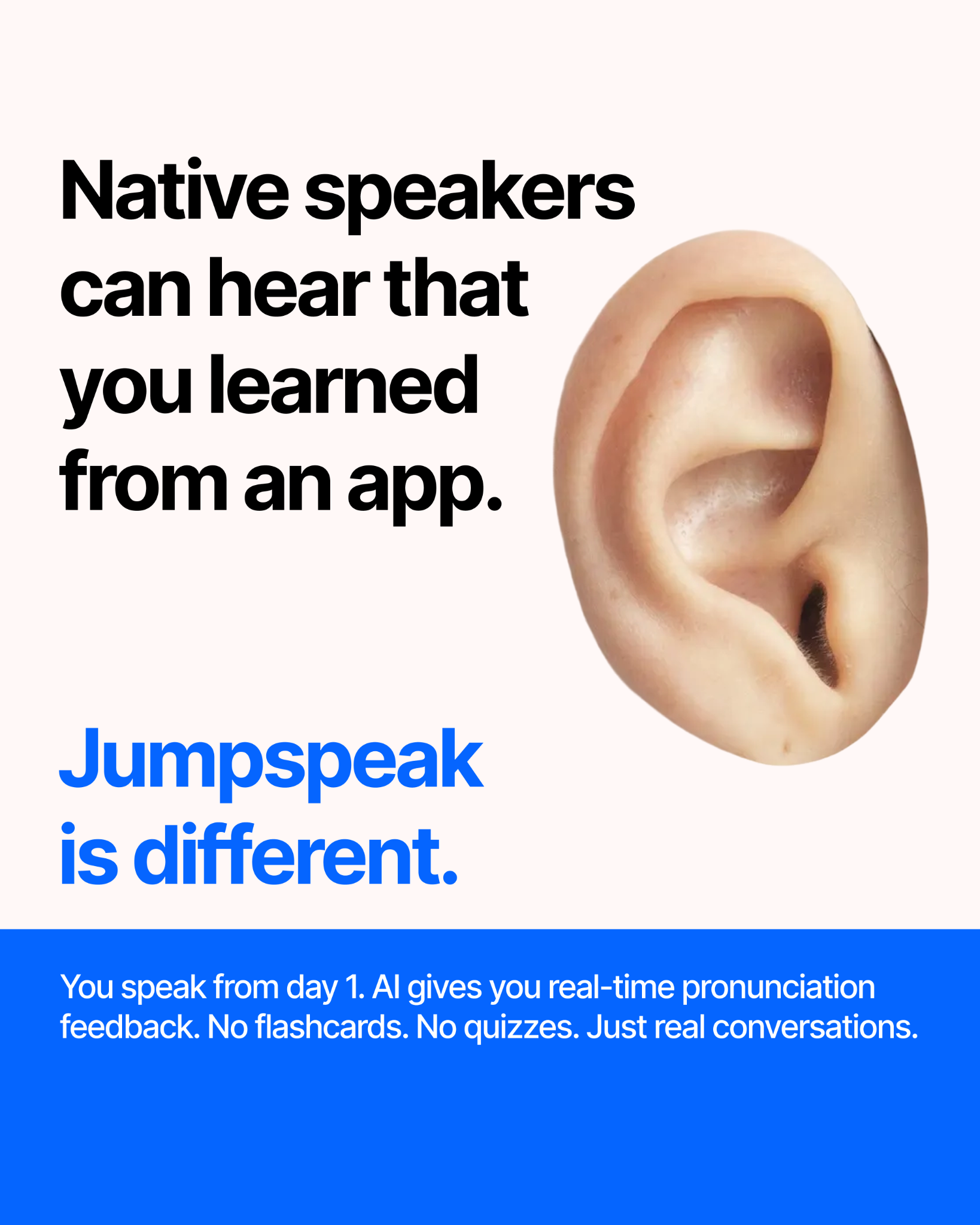 Jumpspeak Facebook ad