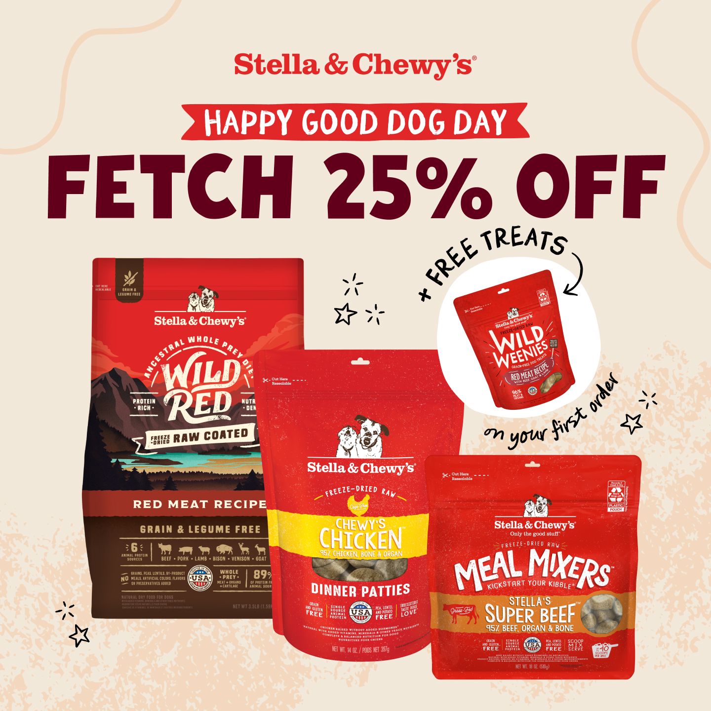Stella & Chewy's Facebook ad: Who’s a Good Dog?