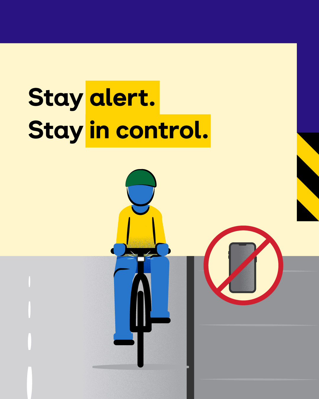 Transport Victoria Facebook ad: E-bikes move fast, your attention matters