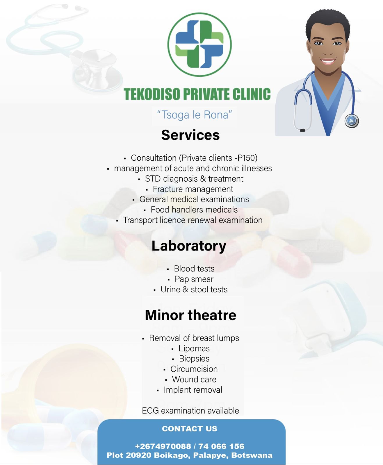 Tekodiso Private Clinic Facebook ad