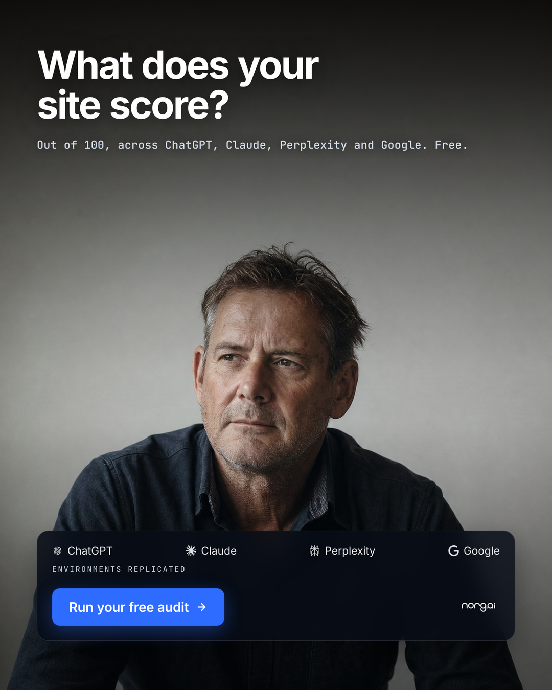 Norg AI Facebook ad: What does your site score?