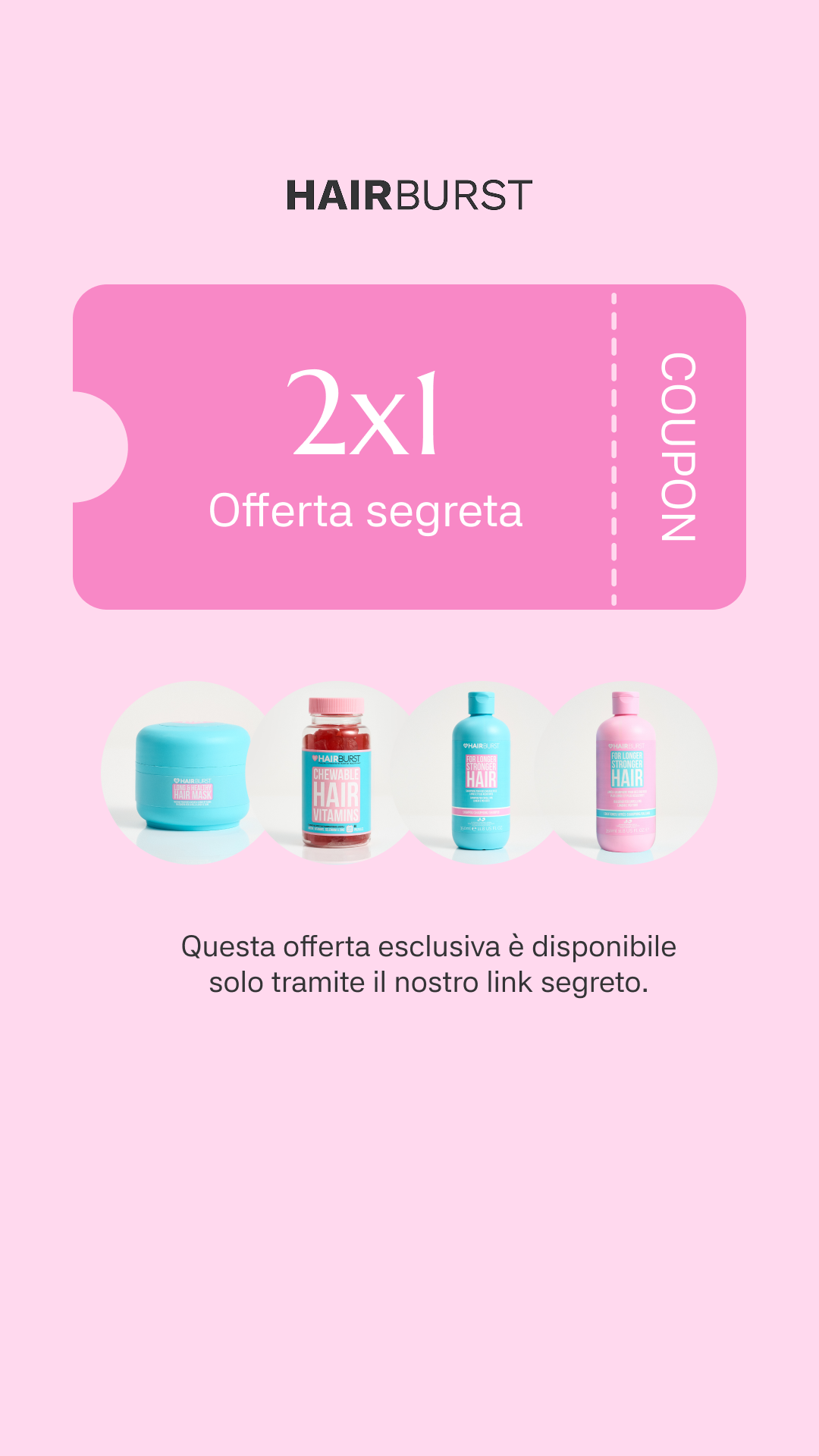Hairburst Italia Facebook ad