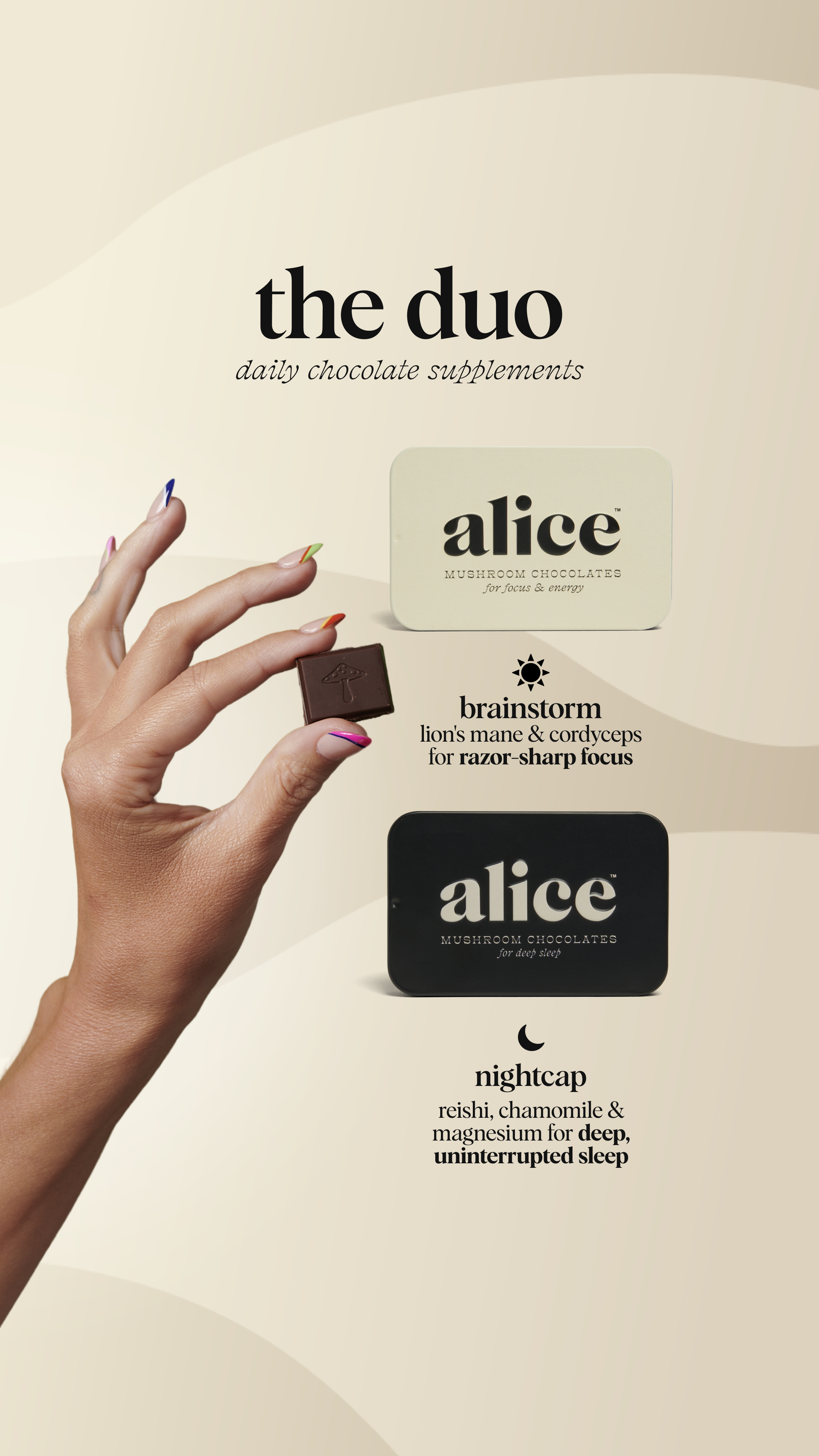 Alice Mushrooms Facebook ad