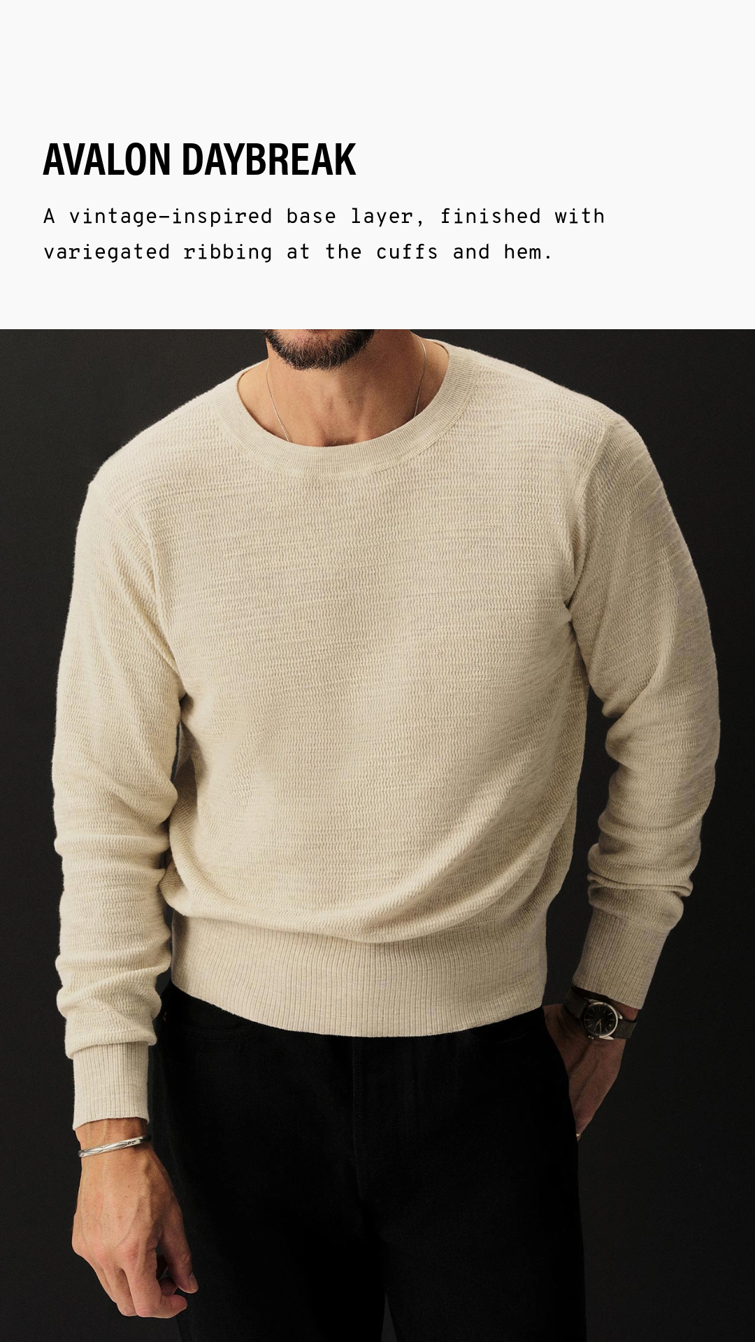 Buck Mason Facebook ad