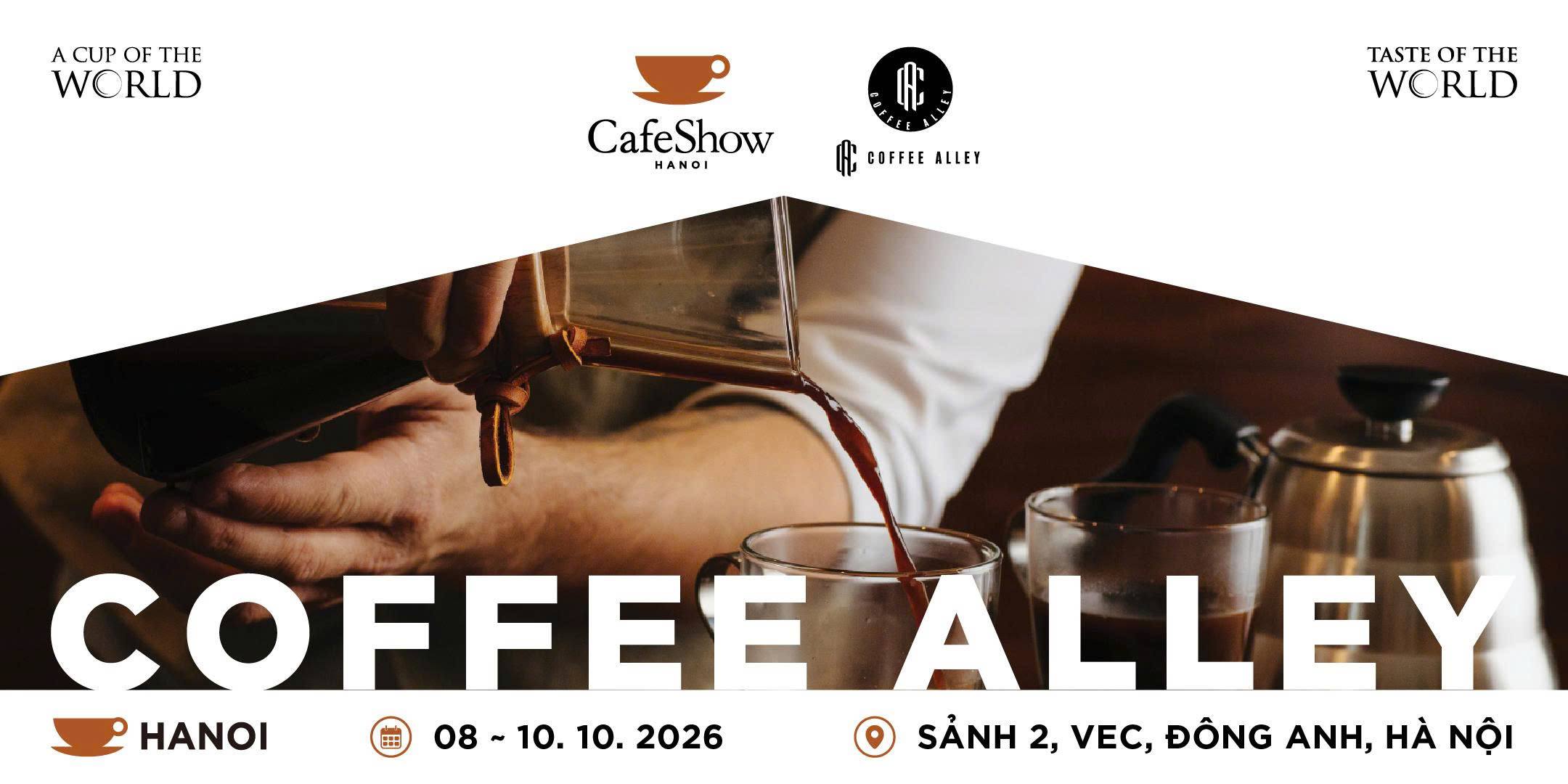 Cafe Show Viet Nam Facebook ad: SHOW YOUR BEAN AT COFFEE ALLEY!