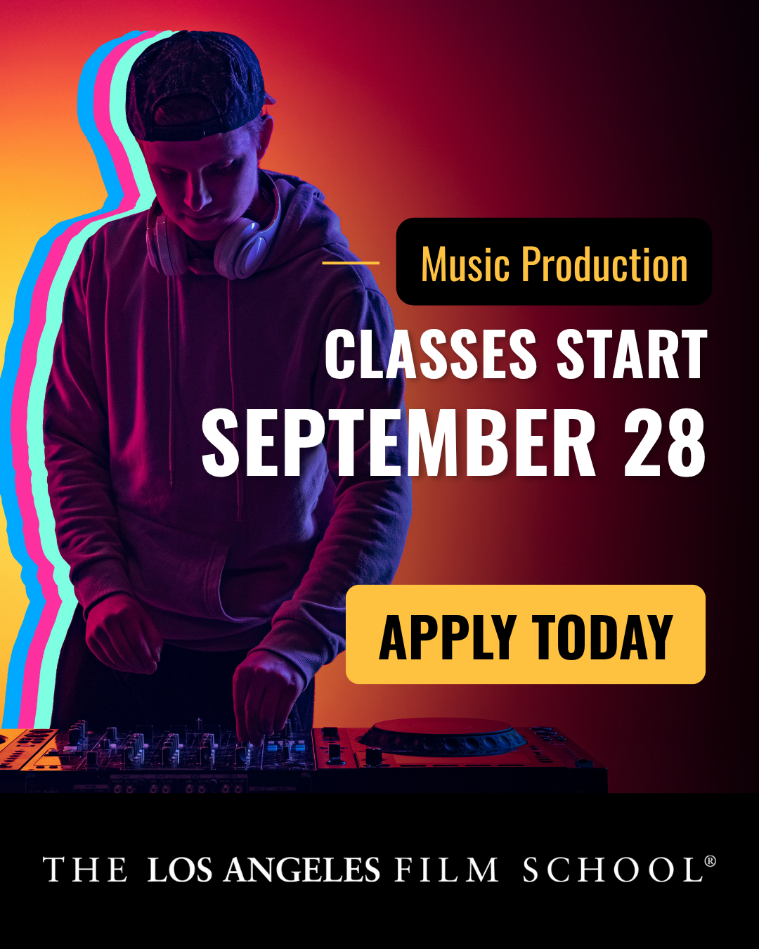 The Los Angeles Recording School Facebook ad