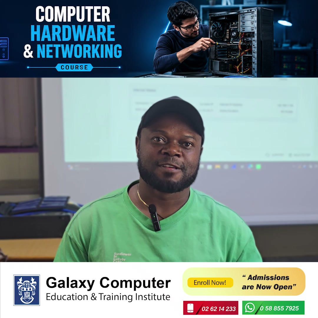 Galaxy Computer Education Abu Dhabi Facebook ad: Hardware & Networking Course in Abu Dhabi