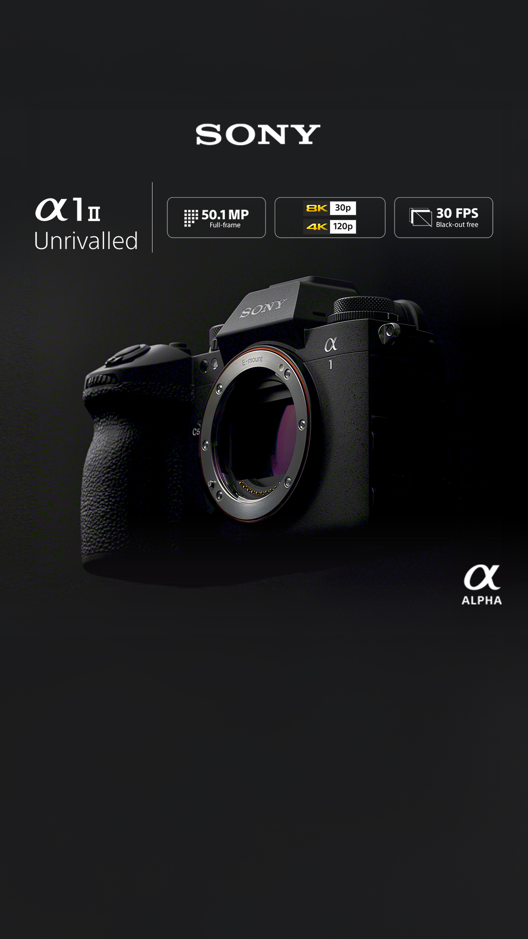 Sony Alpha IN Facebook ad