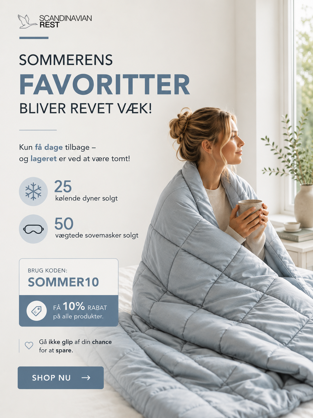 Scandinavian Rest Facebook ad: Sommerens favoritter bliver hurtigt udsolgt!