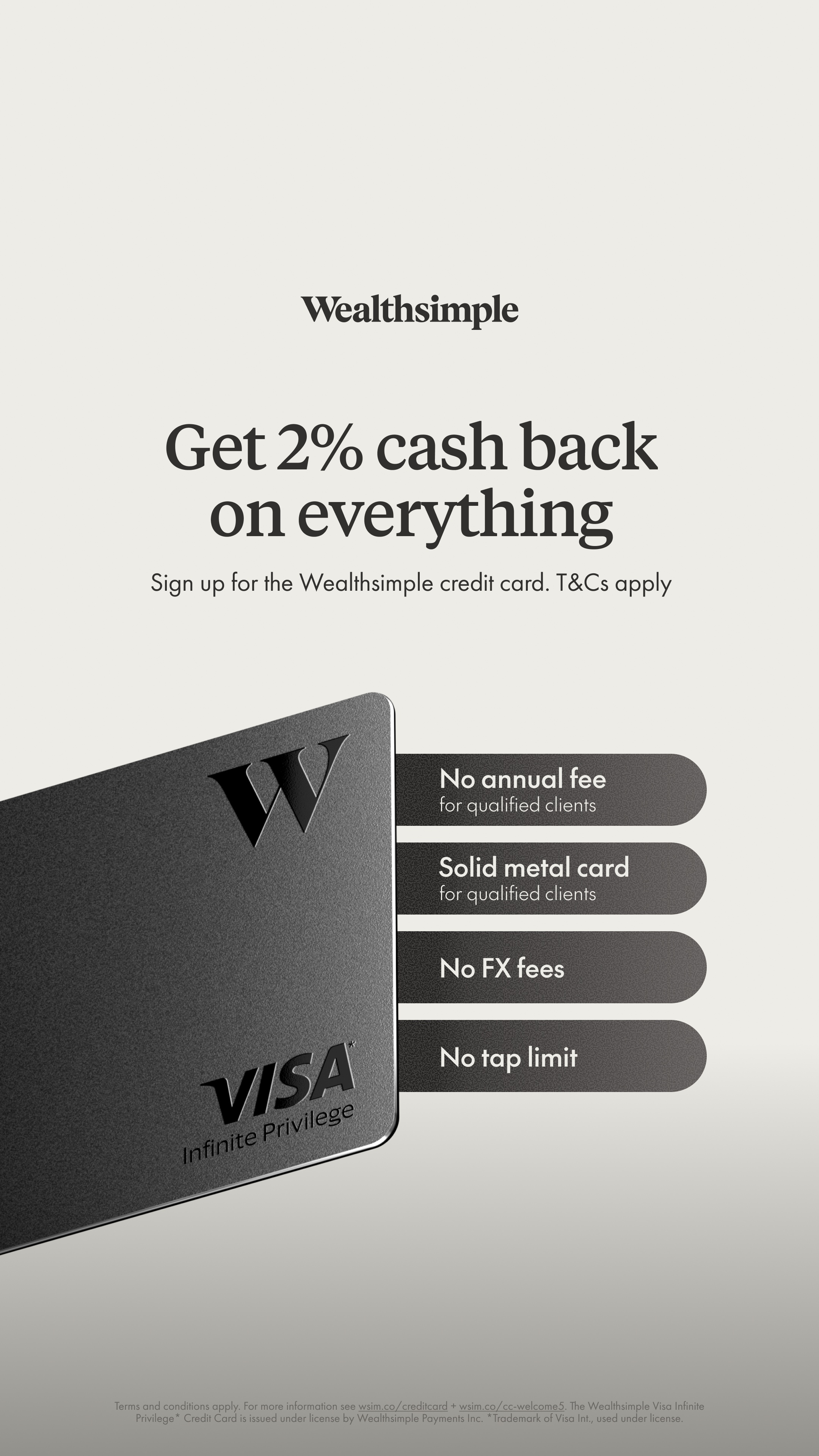 Wealthsimple Facebook ad