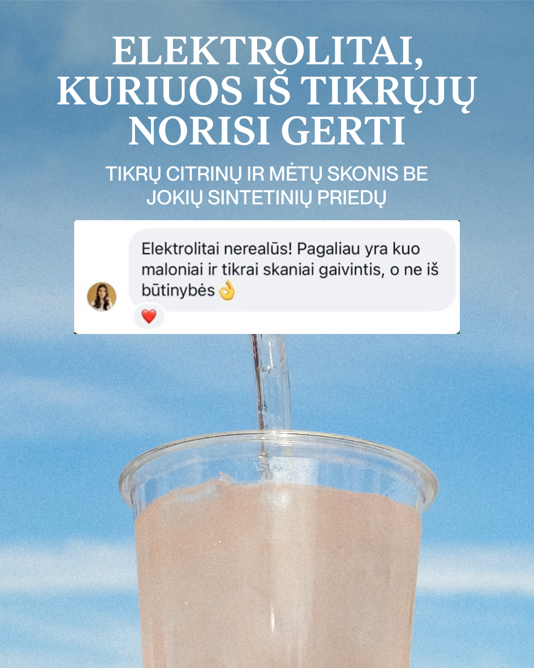 Daily Spoon Facebook ad: ELEKTROLITAI BE SINTETINIO SKONIO