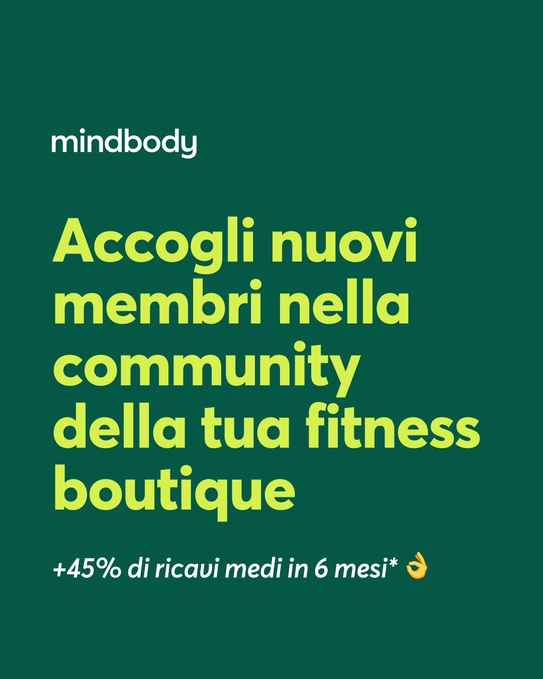 Mindbody Facebook ad: Fai crescere la community del tuo studio fitness