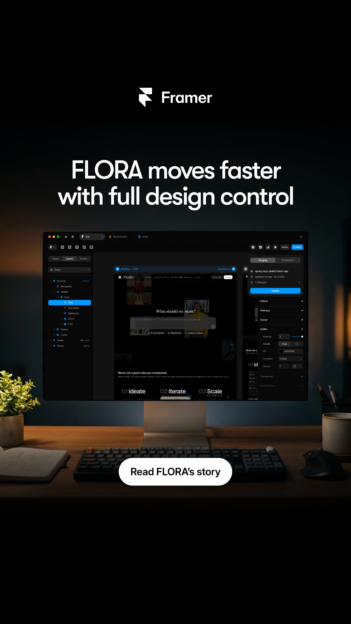 Framer Facebook ad
