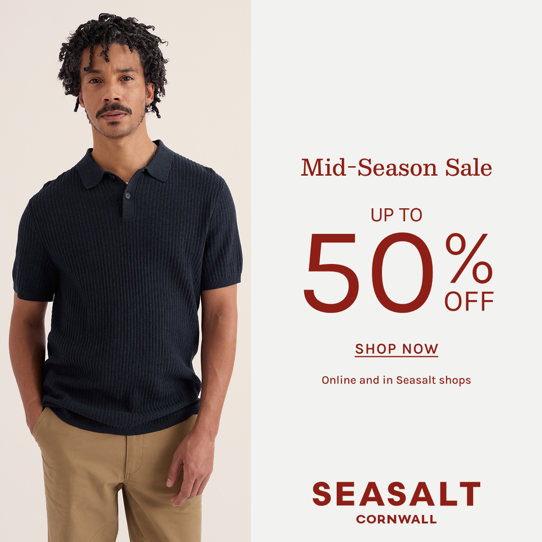 Seasalt Cornwall Facebook ad: Up to 50% Off