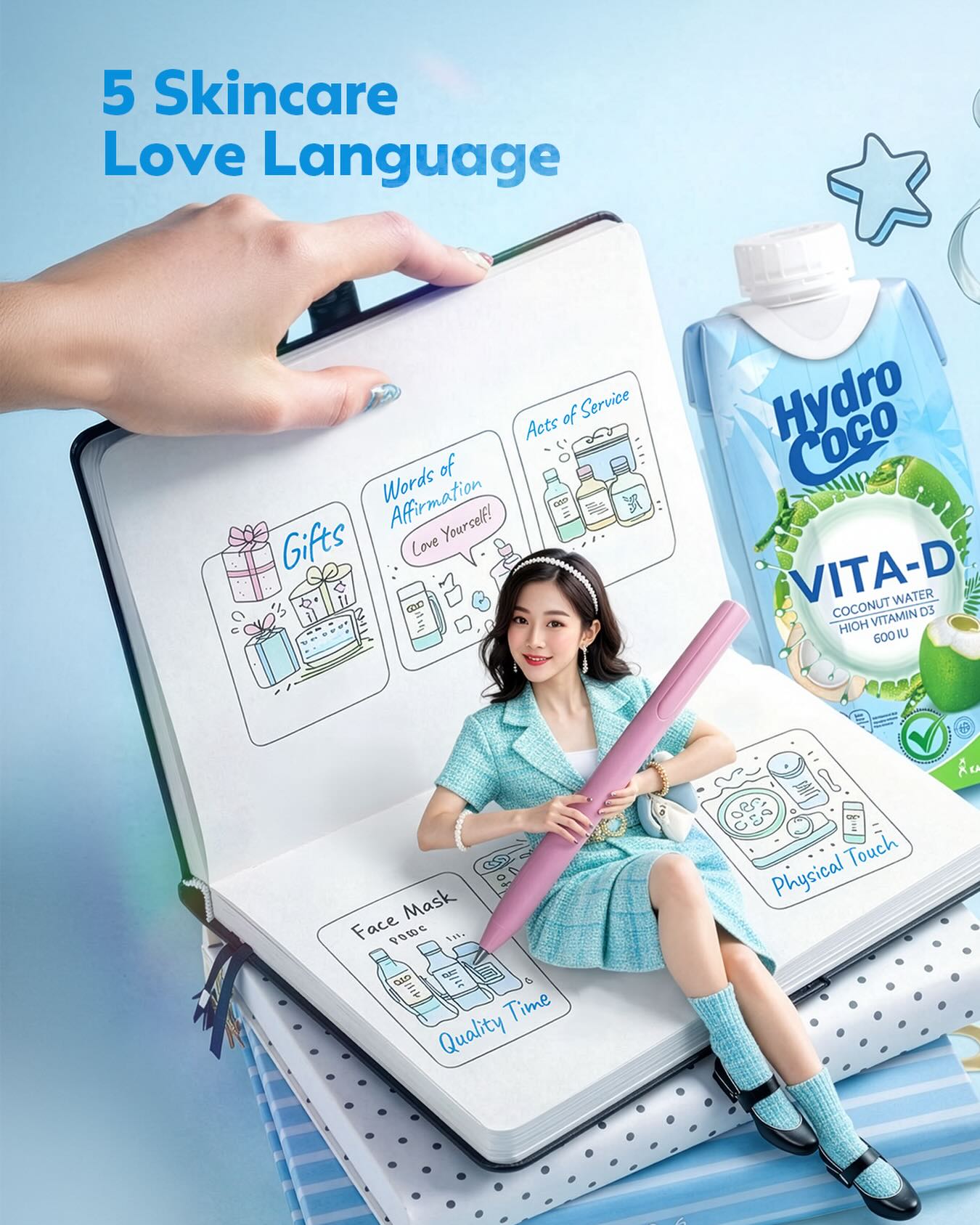 Hexaview Facebook ad: Love language bukan cuma buat relationship, kulit juga…