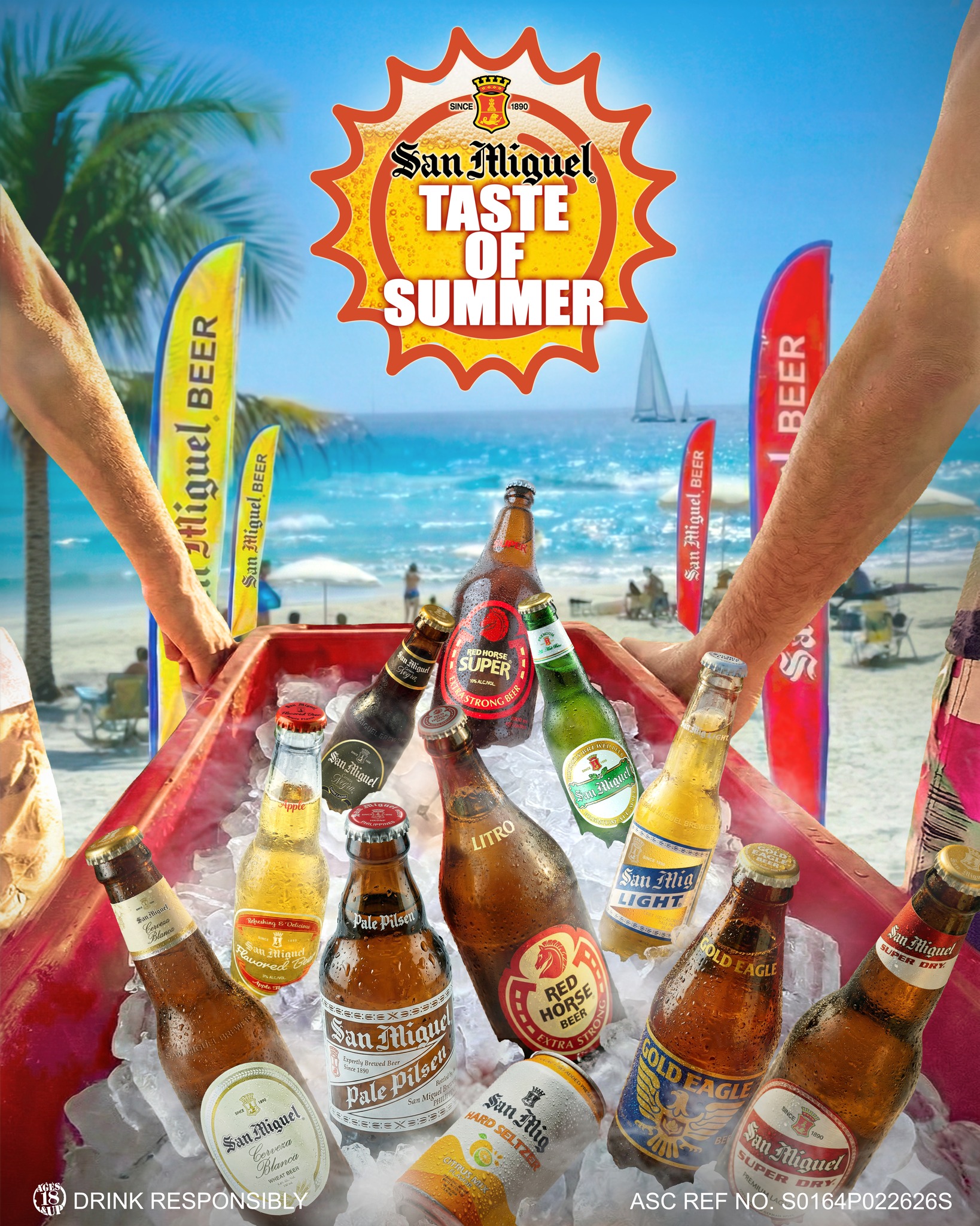 San Miguel Beer Facebook ad: Taste the summer with San Miguel Beer!