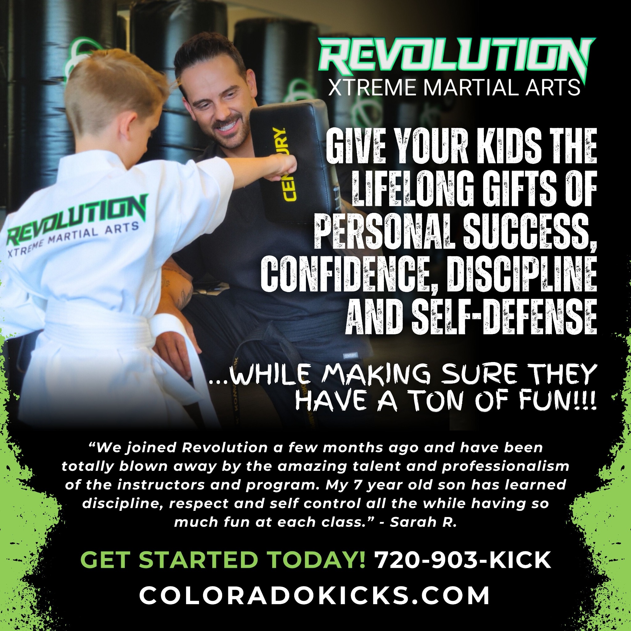 Revolution Martial Arts Facebook ad