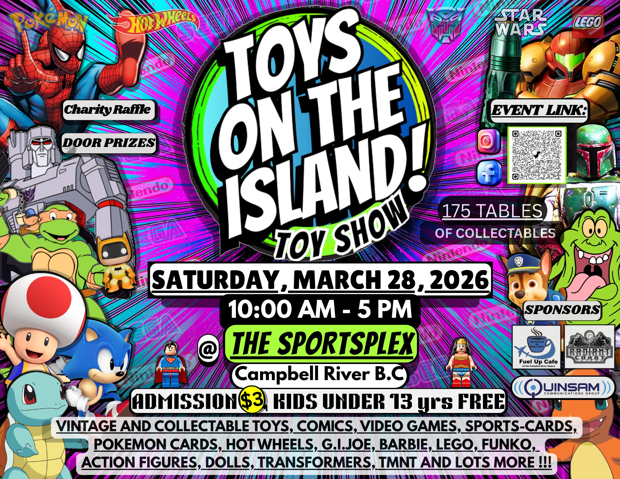 Toys On The Island Facebook ad: TOYS ON THE ISLAND TOY SHOW #6 SATURDAY MARCH 28, 2026, @…