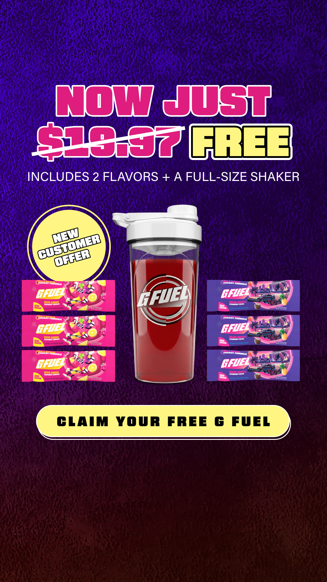 G FUEL Facebook ad