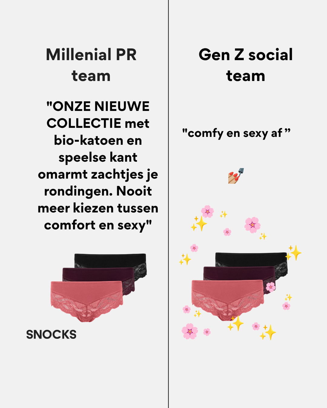 Snocks Facebook ad