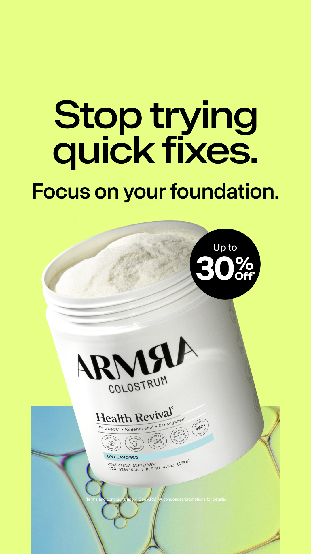 ARMRA Facebook ad